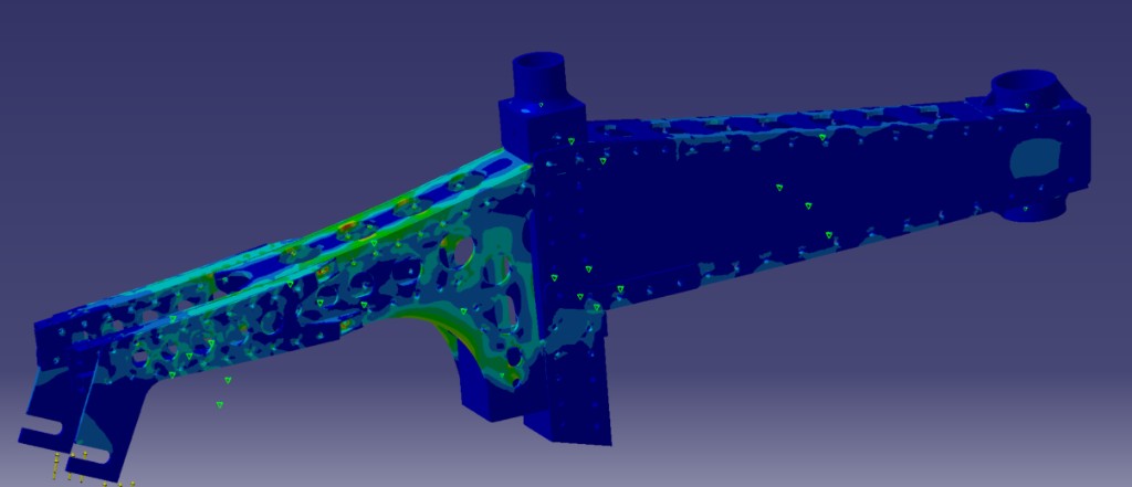 Avibike — finite element analysis of the frame structure