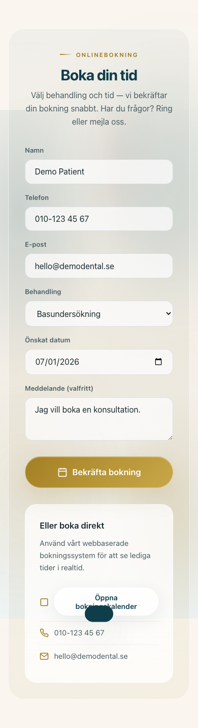 Dental booking mobile 02