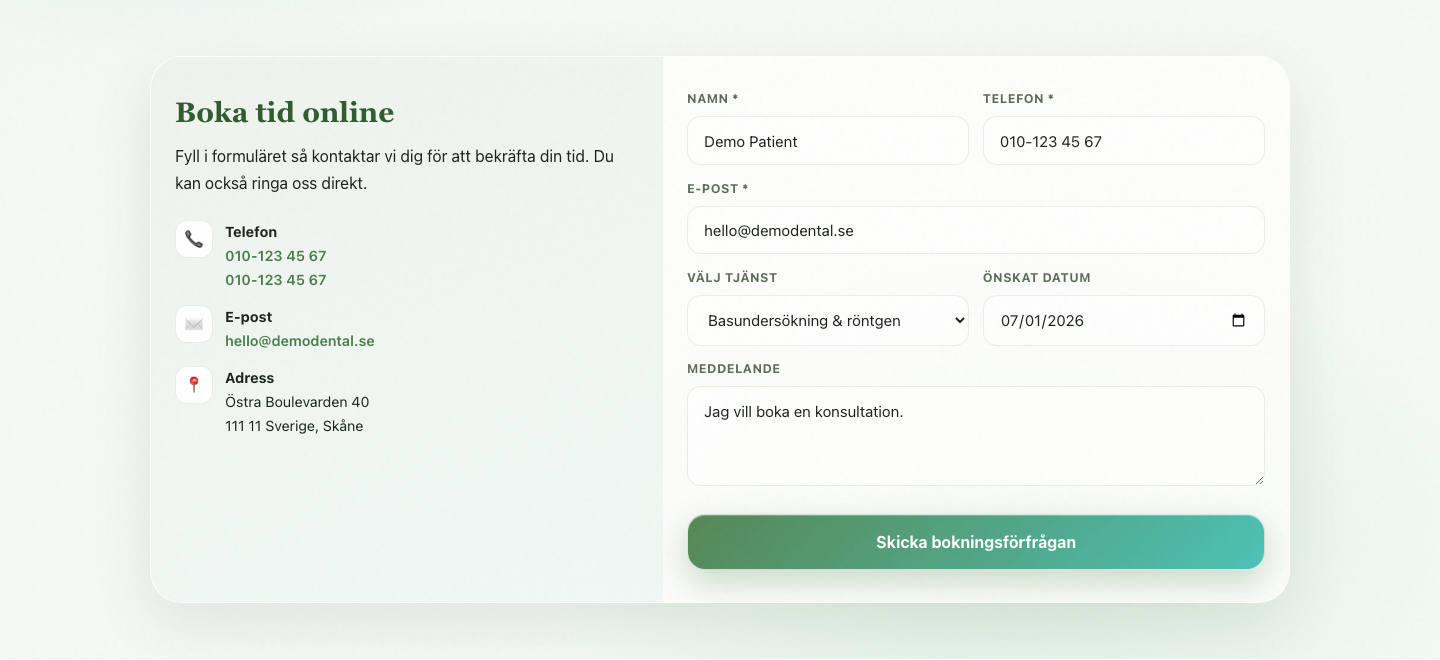 Dental booking desktop 04