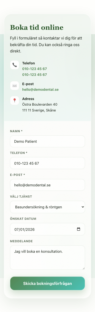 Dental booking mobile 04