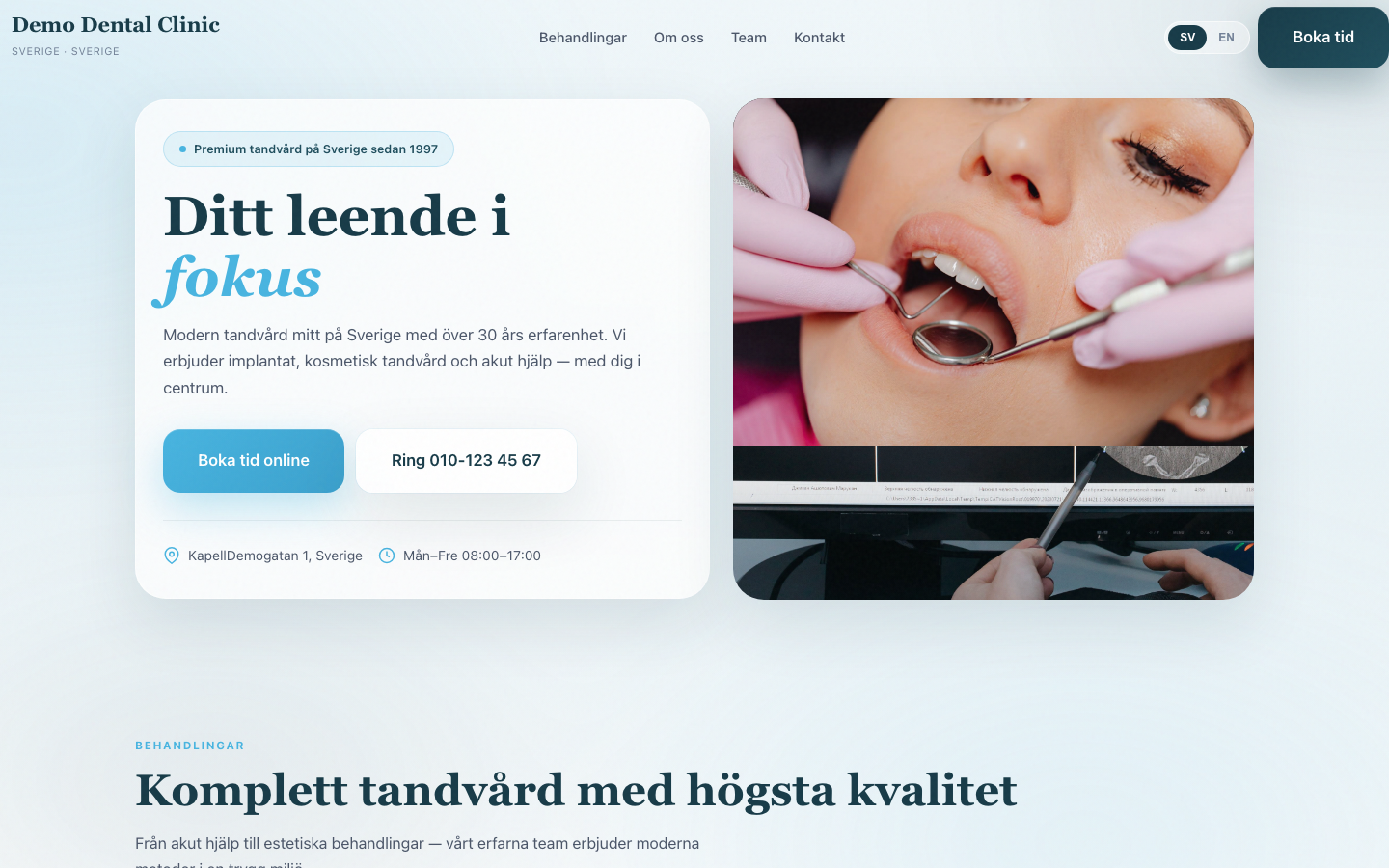 Dental website desktop 06