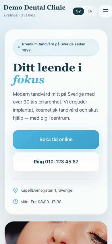 Dental website mobile 06