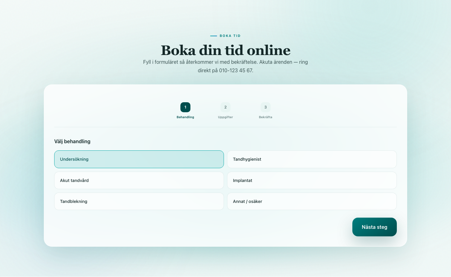 Dental booking desktop 07