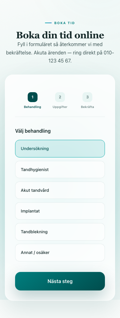 Dental booking mobile 07