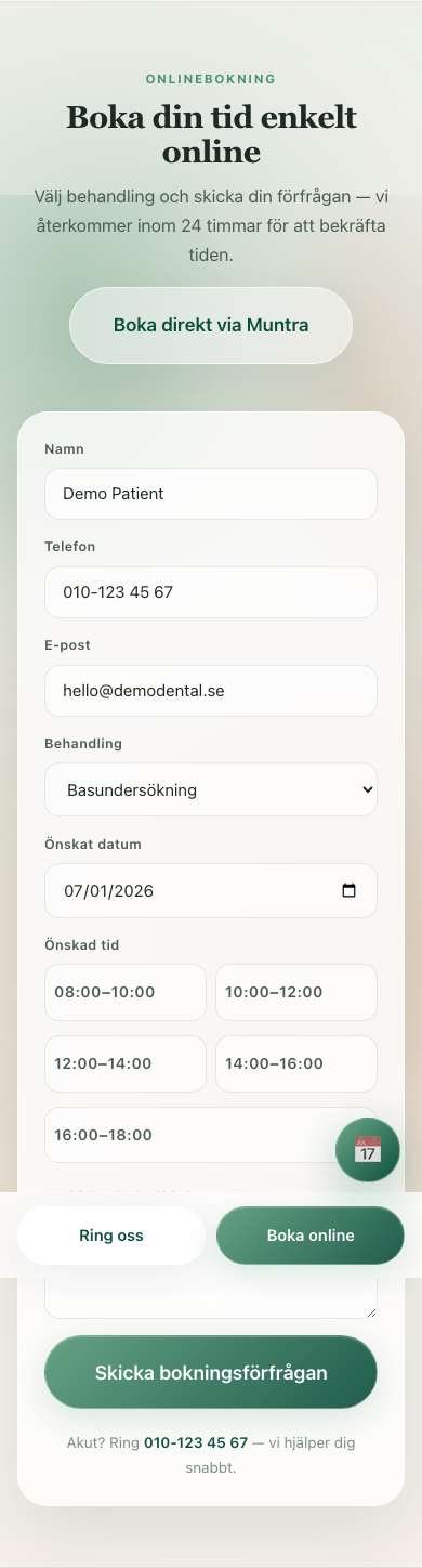 Dental booking mobile 08