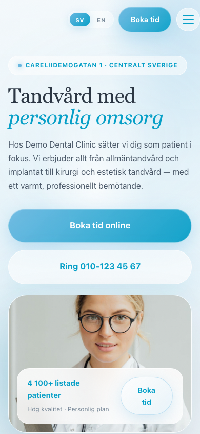 Dental website mobile 09