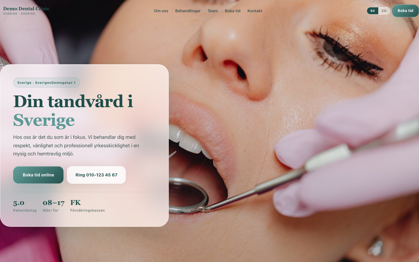 Dental website desktop 10