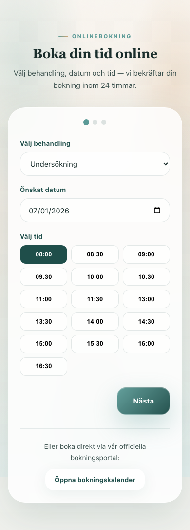 Dental booking mobile 10