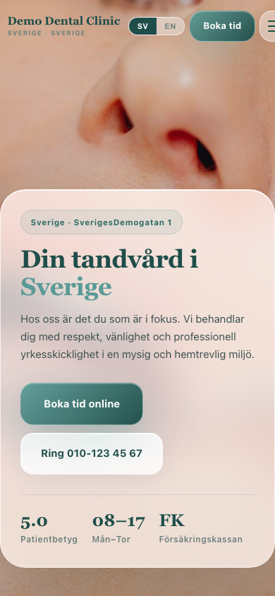 Dental website mobile 10